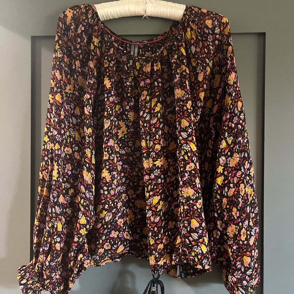 Anthropologie Floral Blouse